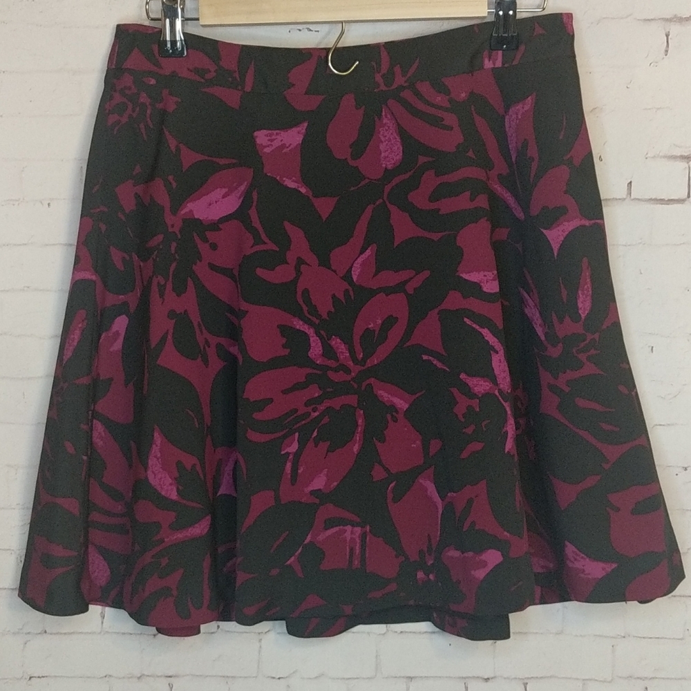 THE LIMITED Polyester Flowy Floral Skirt